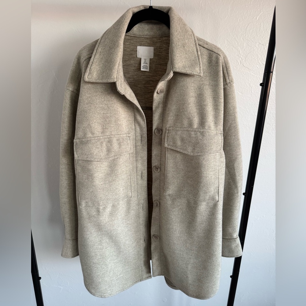 H&M Light Beige Shacket